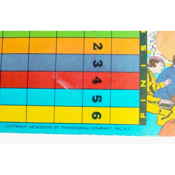 Transogram Co Dog Race Fish Pond Baseball Alley Up Shuffle Board Game Card - Picture 5 of 6